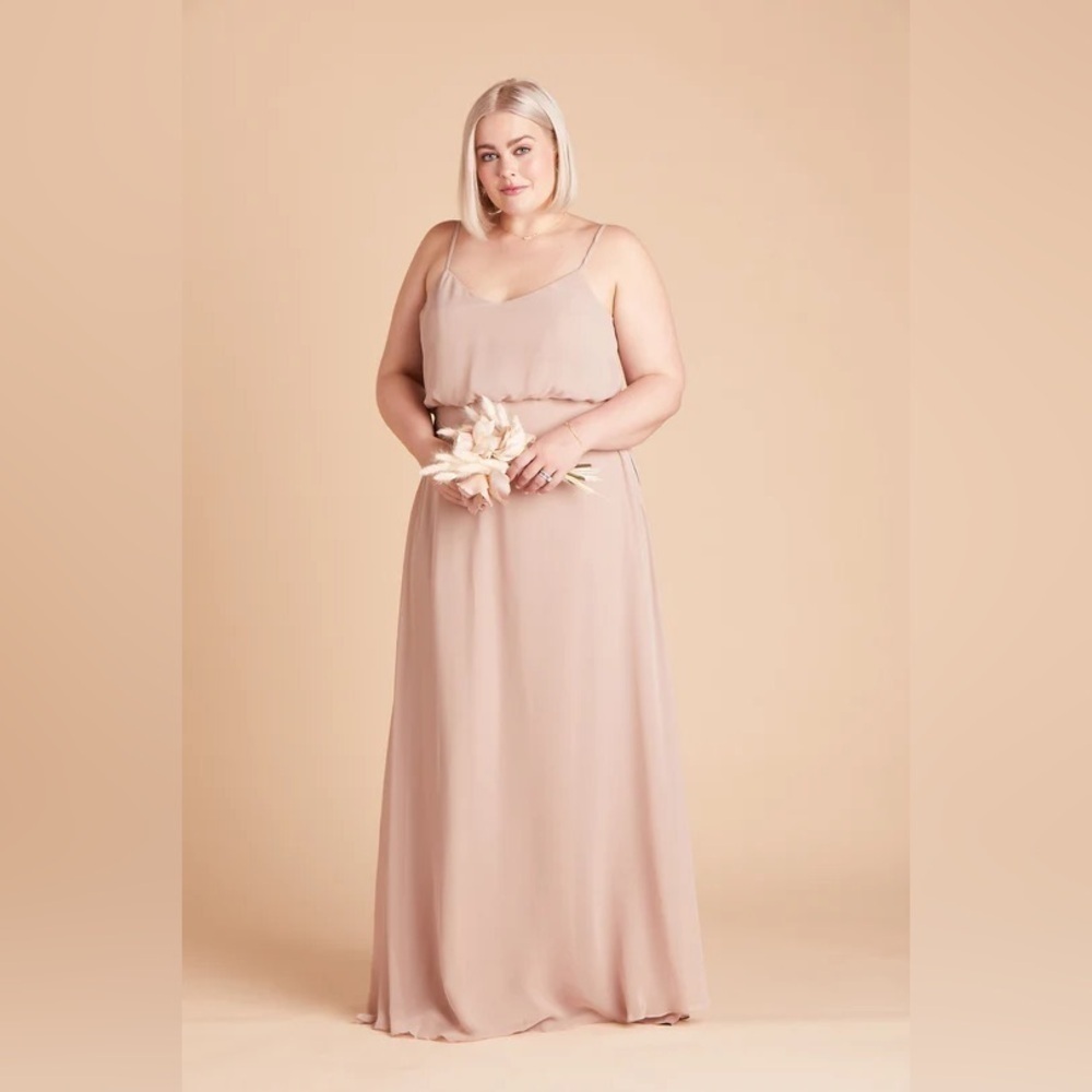 NWT Birdy Grey Gwennie Dress in Chiffon Taupe